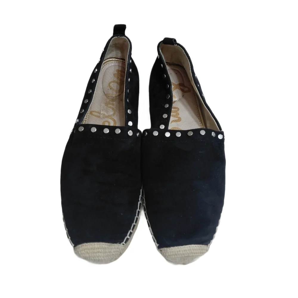 Sam Edelman Koda Black Espadrille Flats Women's Size 10